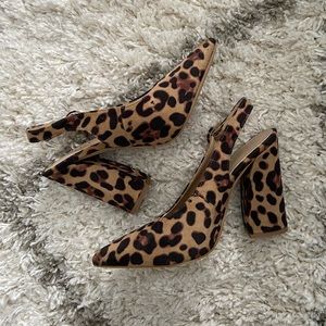 raid leopard print block heels
